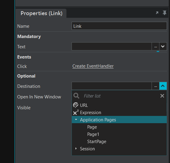 Application Pages